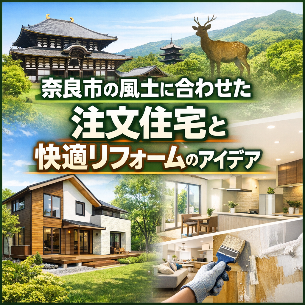 奈良市の風土に合わせた注文住宅と快適リフォームのアイデア